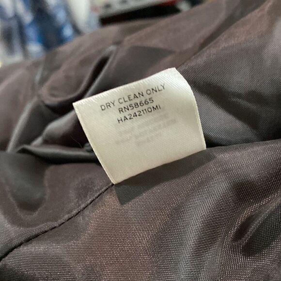 Halogen Black and Brown Small Houndstooth Print Blazer Jacket Stretch - Picture 12 of 13